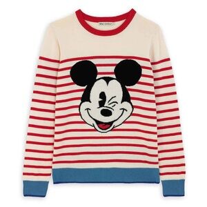 Disney x Cath Kidston Mickey Mouse Striped Sweater Sz S